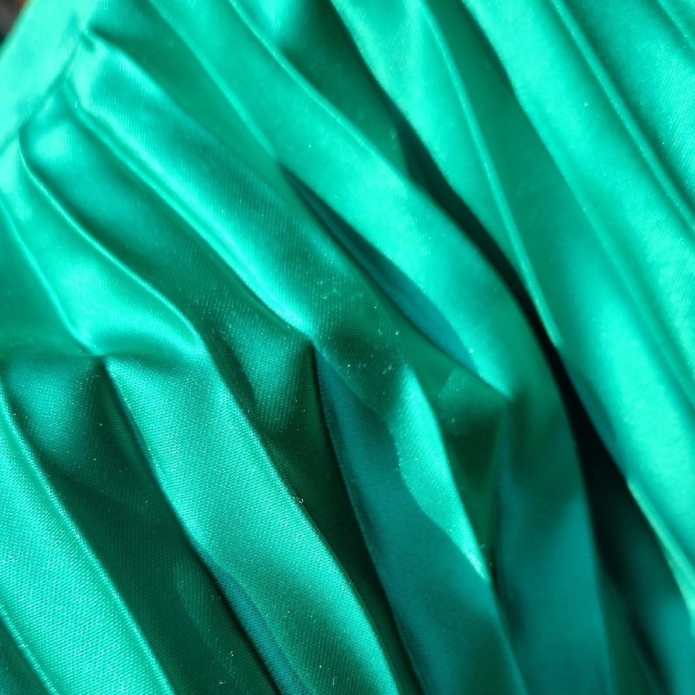 Vintage Dino Valiano Pleated Skirt Green Size 10 US / 44 Italy - Picture 9 of 10